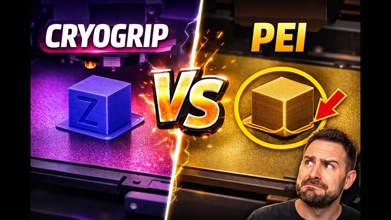 BIQU CryoGrip Pro vs. PEI Plate | BuildPlate Vergleich am Bambu Lab P2S (PLA & PETG)