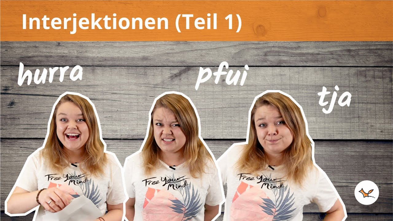 Interjektionen im Alltag - Phonetik, Aussprache - Grammatik: Wortarten (Teil 1)