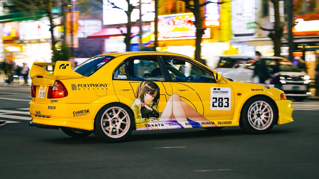 Akihabara 🇯🇵 itasha cars 4K60fps