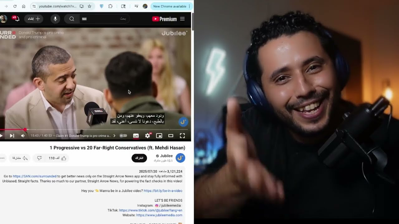 محاور امريكي يكشف العنصرية في امريكا | مقدمه ناريه اجمد من مقدمات معتز مطر 😂