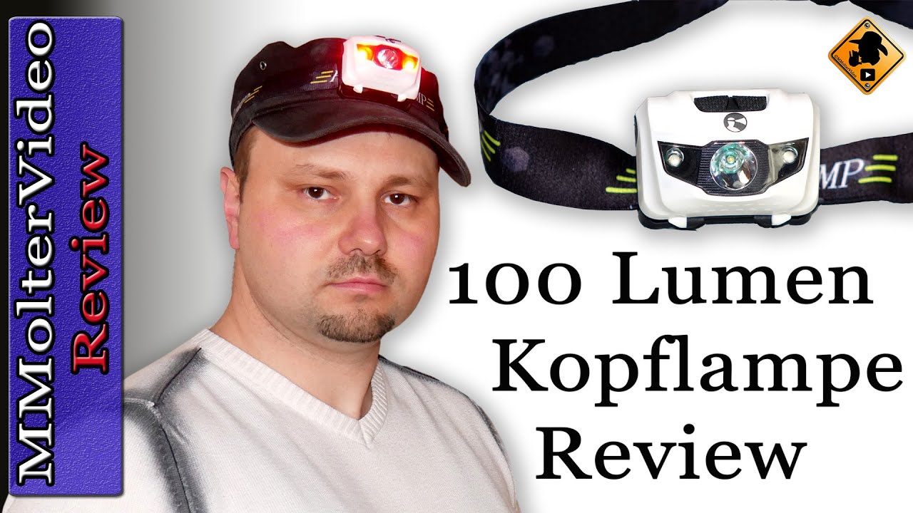 100 Lumen Kopflampe -  Review & Test von MMolterVideo