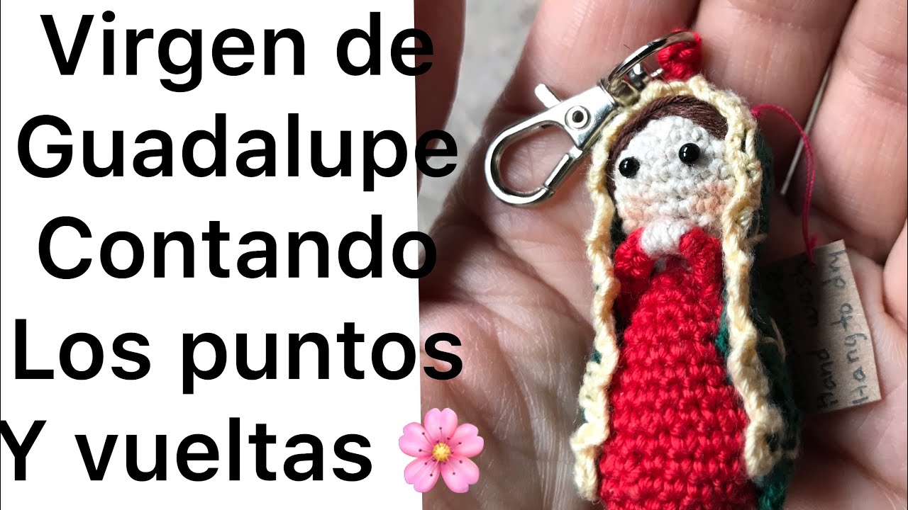 Amigurumi Virgen de Guadalupe contando las puntadas y vueltas