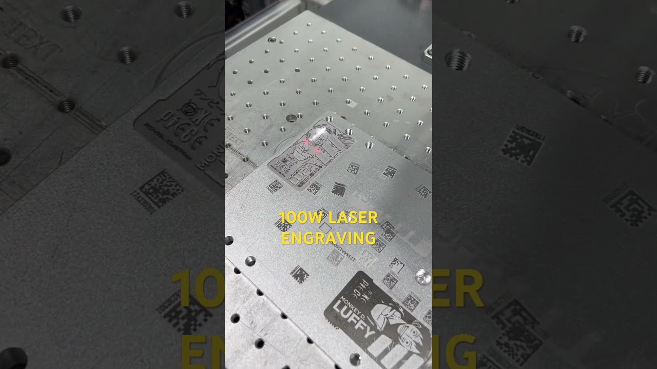100W Fiber Laser Engraving Machine #laserengraving