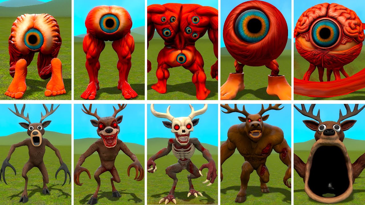EVOLUTION OF NEW TOK TOK MATAH BRAINROT VS ALL DEER FROM 99 NIGHTS IN THE FOREST In Garry's Mod!