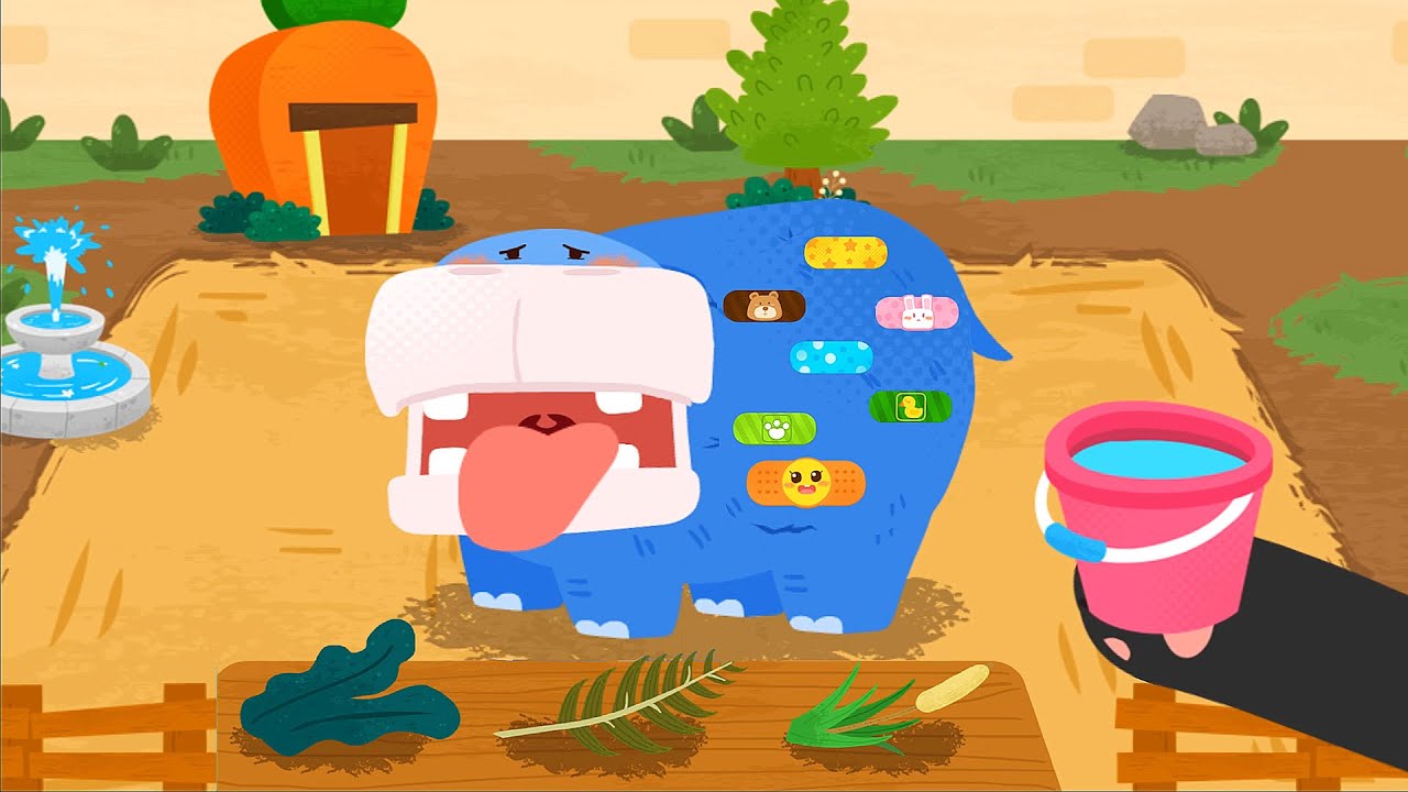 Animal Care Center - Drive Truck To Find Injured Animals And Rescue Them - Babybus Game Video