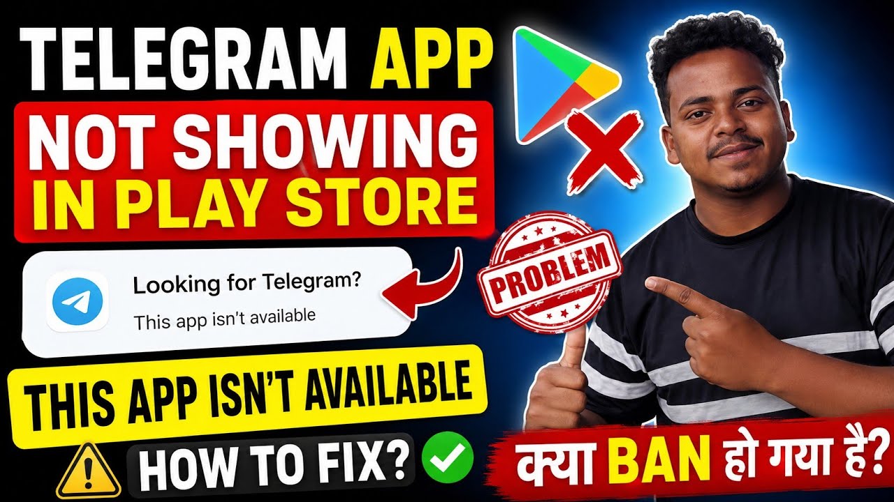 Telegram Not Showing in Play Store This app isn't available Problem | Fix Telegram Not Showing