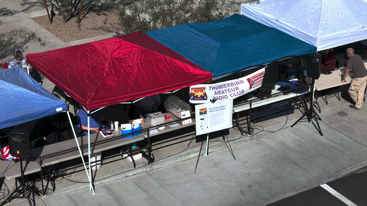 Drone Video Of Thunderbird Amateur Radio Club 2024 Hamfest in Glendale, AZ