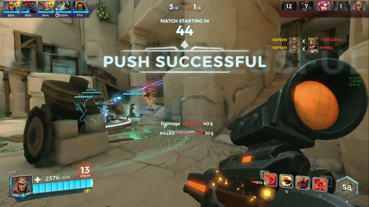 Paladins Strix Gameplay so much lag :( horse mount bug 3times in a row but didnt record it fully :'(