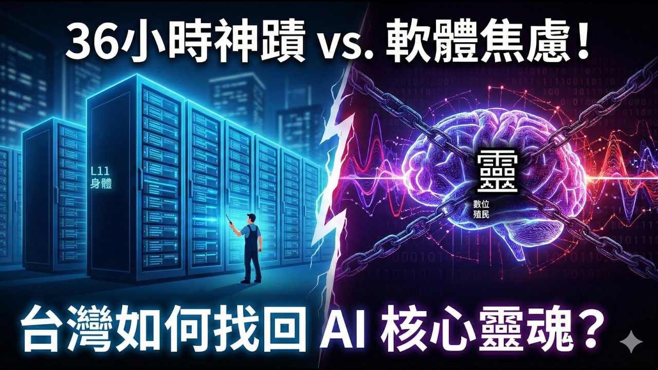【台灣主權AI】算力殖民或智慧主權？台灣「36小時超級電腦神蹟」後的軟體焦慮 ！從輝達轉型「智慧央行」，看台灣應如何掌握主權AI #輝達 #NVIDIA #黃仁勳 #推理經濟 #數位主權