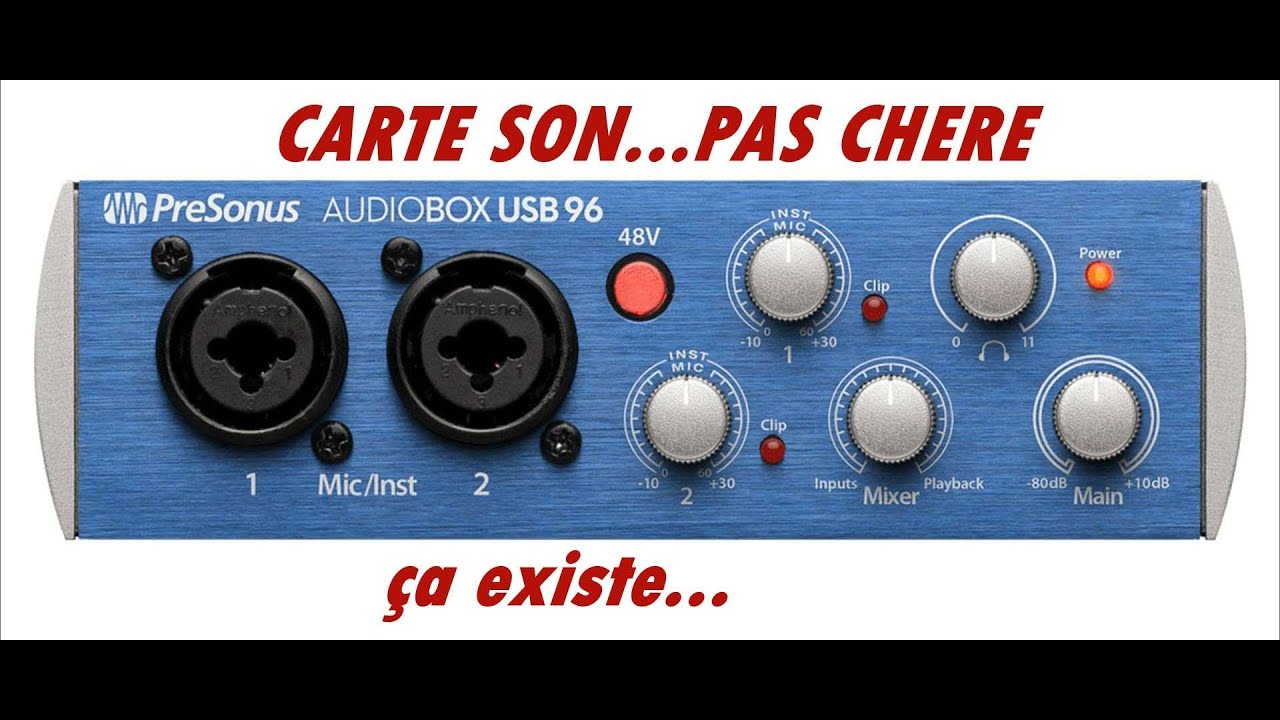 les astuces papy Tom : Carte son AudioBox USB 96