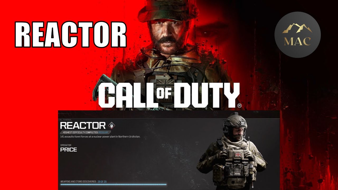 COD MWIII - Campaign Mission 3 - Reactor