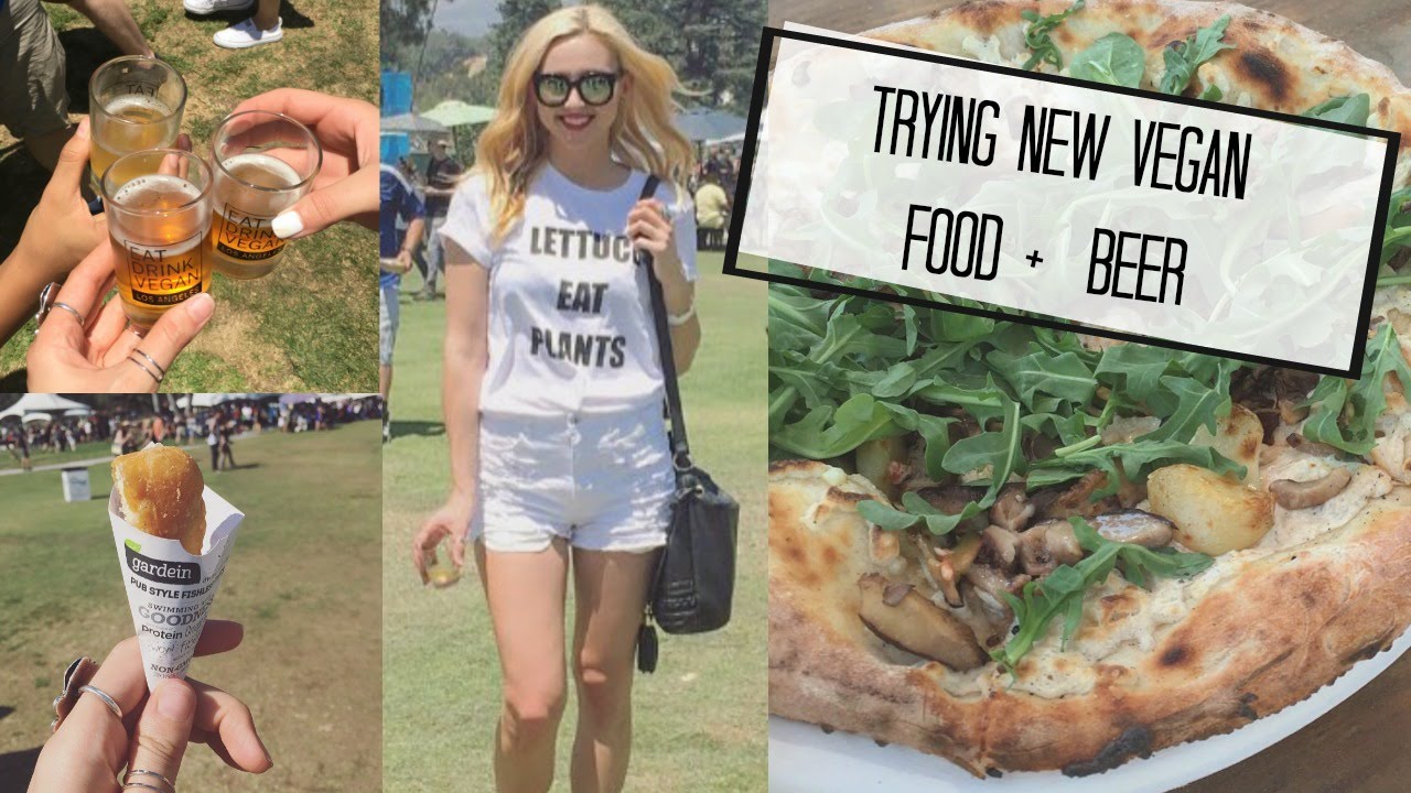 Vegan Beer + Food Festival with YouTube Friends! | LA Eat Drink Vegan | MissVranHalen