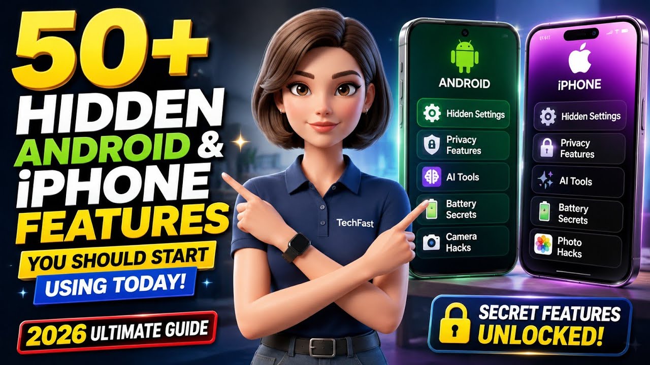 50+ Hidden Android & iPhone Features You Should Start Using Today! (2026 Ultimate Guide)