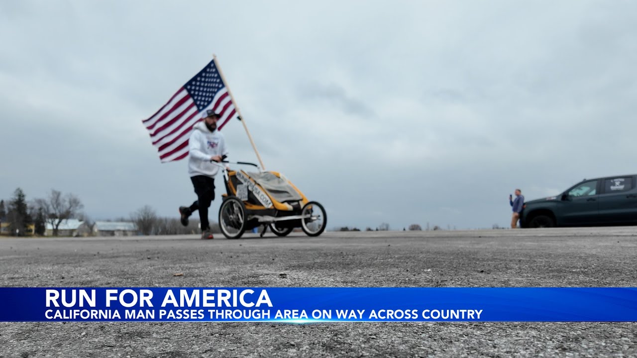 Run For America: Noah Coughlan passed through the Rochester area