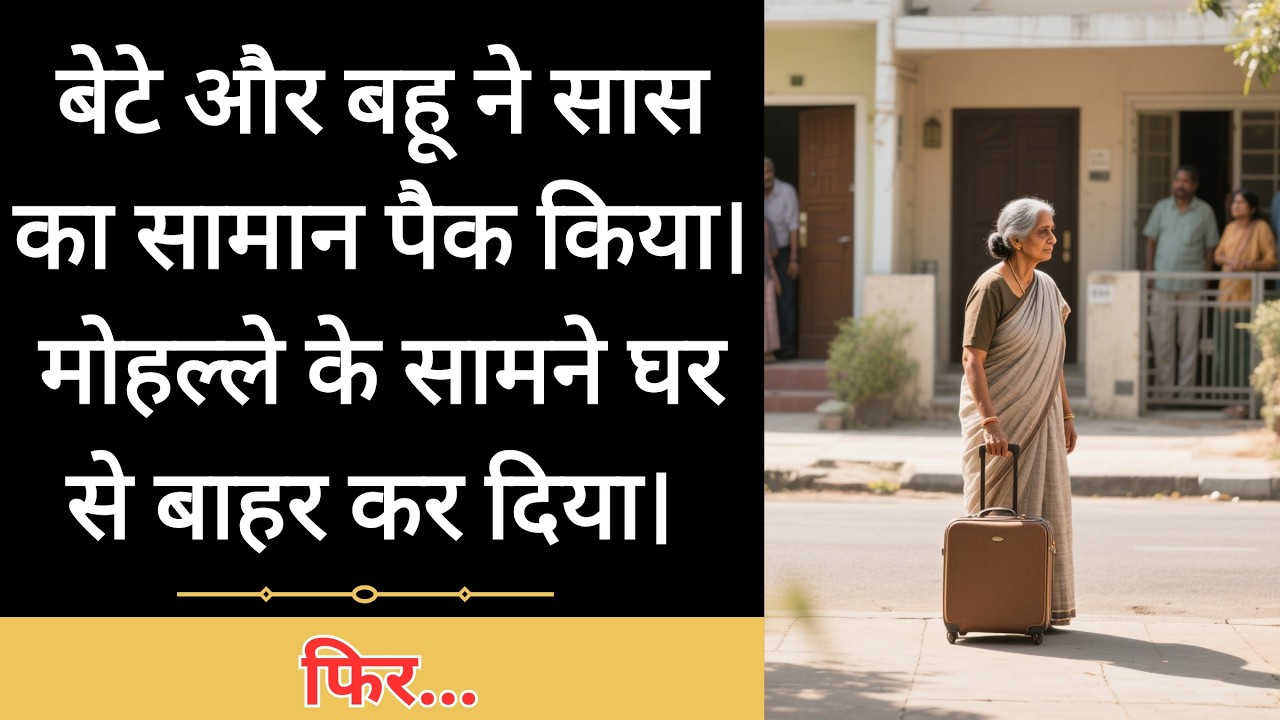 बहू ने मुझे घर से निकाल दिया… 6 महीने बाद वही दरवाज़े पर रो रही थी! 😭