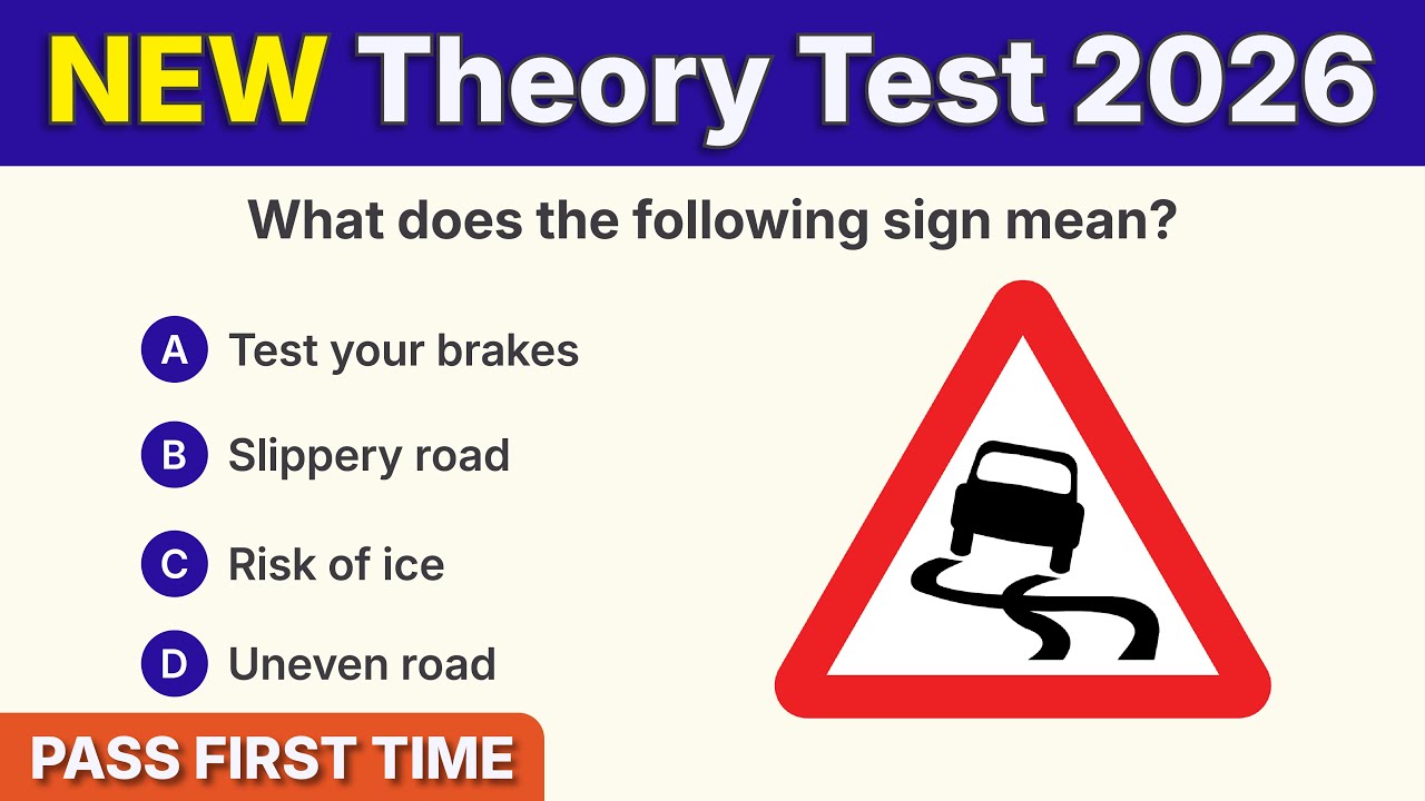 Theory Test 2026 UK Revision | LATEST Official DVSA Styled Question & Answer (PASS FIRST TIME)