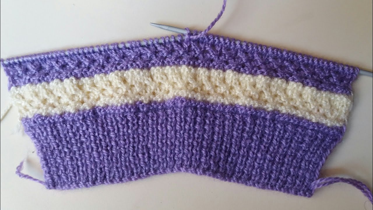 Kids two colour Knitting design #- 19