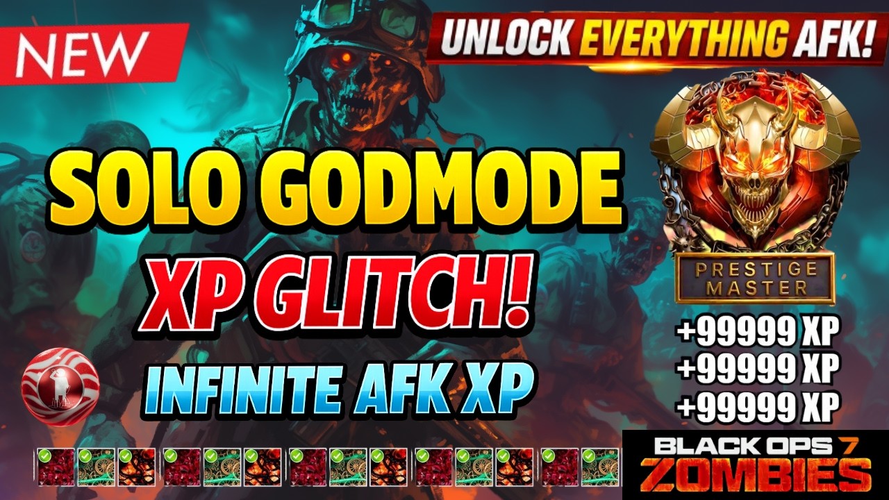 NEW BO7 SOLO GODMODE XP GLITCH AFTER PATCH! AFK INFINITE XP + MAX EVERYTHING INSTANT | BO7 ZOMBIES