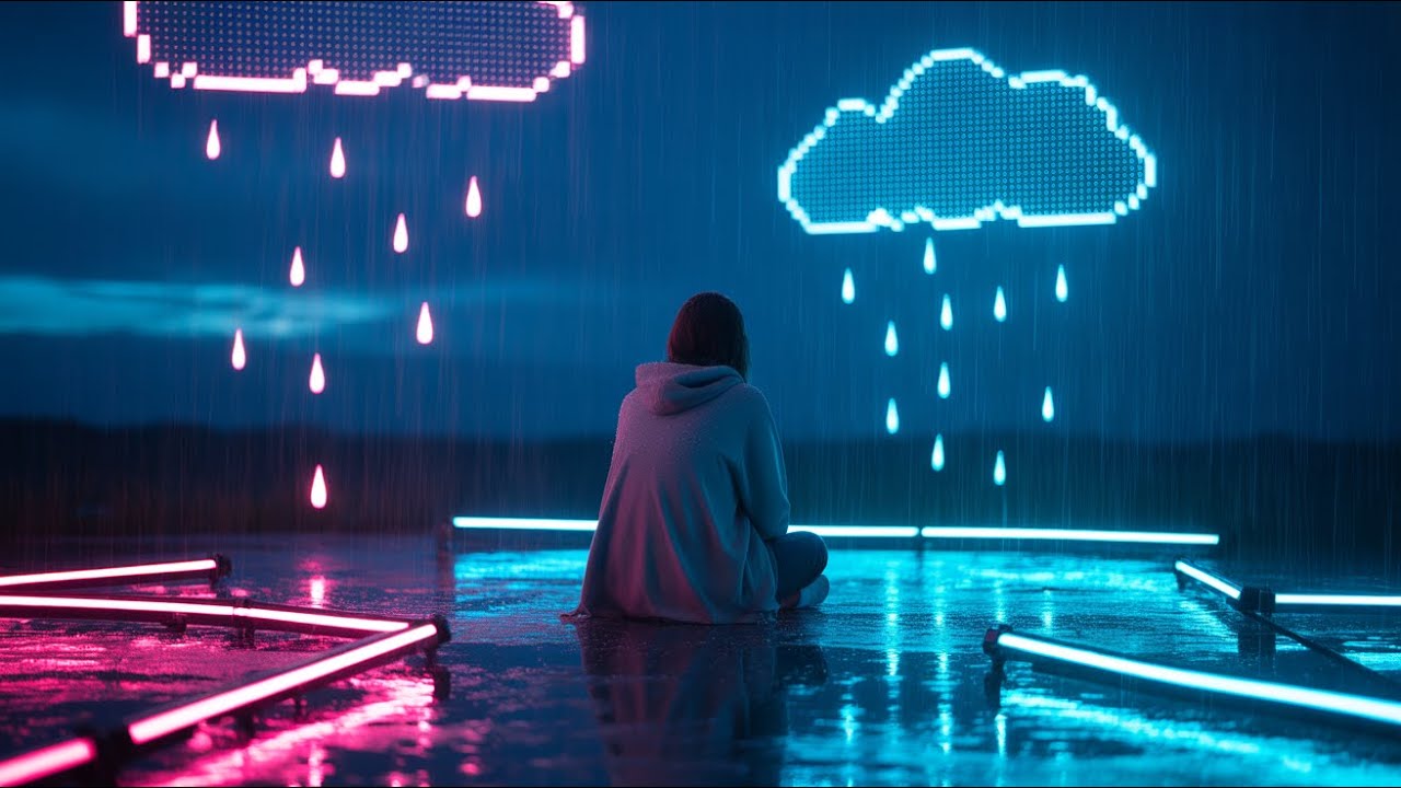 Digital Tears in the Sky ☁️ | Crying in the Cloud (Emotional AI Song)