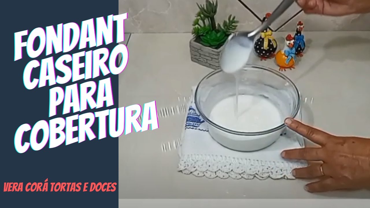 Fondant Caseiro, cobertura deliciosa para bolos e bolachas