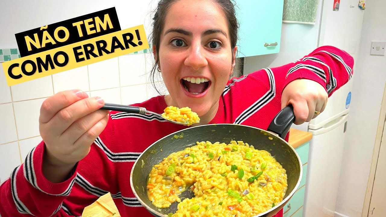 RISOTO MAIS FÁCIL DO MUNDO! RISOTO DE CAMARÃO COM ALHO PORÓ