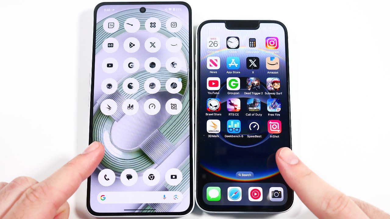Nothing Phone 3a vs iPhone 16e Speed Test