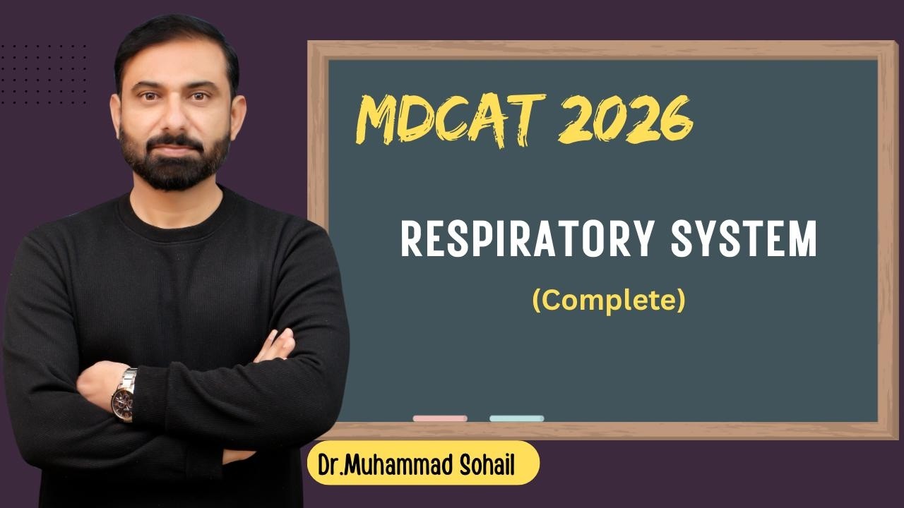 MDCAT 2026 | Lecture 16 | Human Respiratory System | Dr Sohail