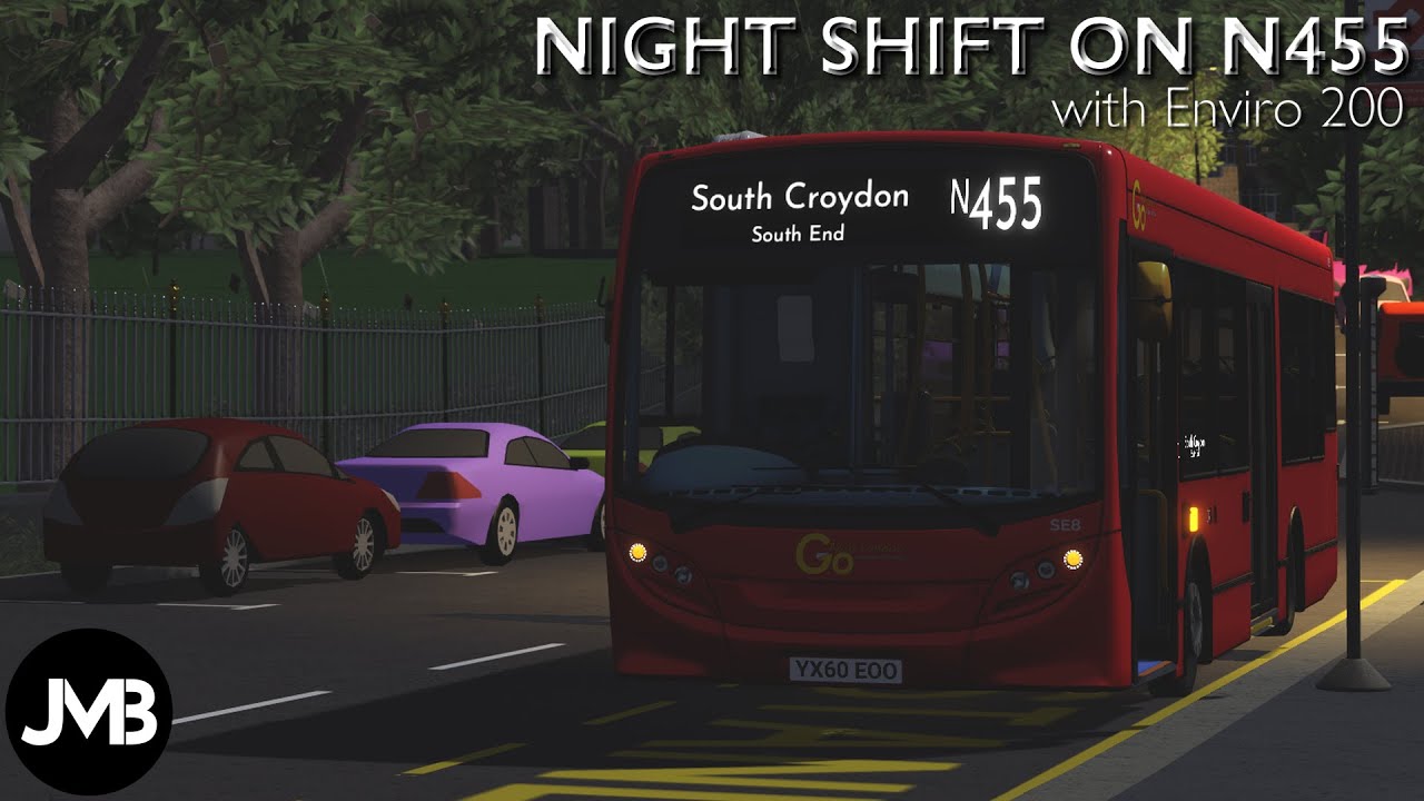 [NEW E200] Last trip on Night Shift before midnight | N455 on SE54 | Croydon 1.3.1