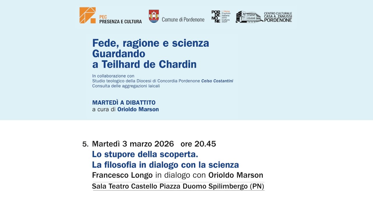 Lo stupore della scoperta. La voce di uno scienziato - Francesco Longo in dialogo con Orioldo Marson