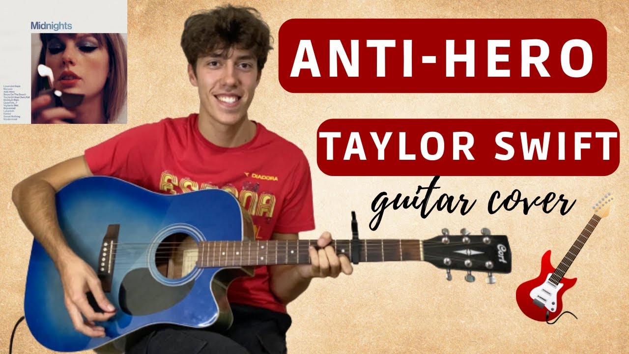 Taylor Swift - Anti-Hero (EASY guitar cover with tabs|chords) 🎸🎶