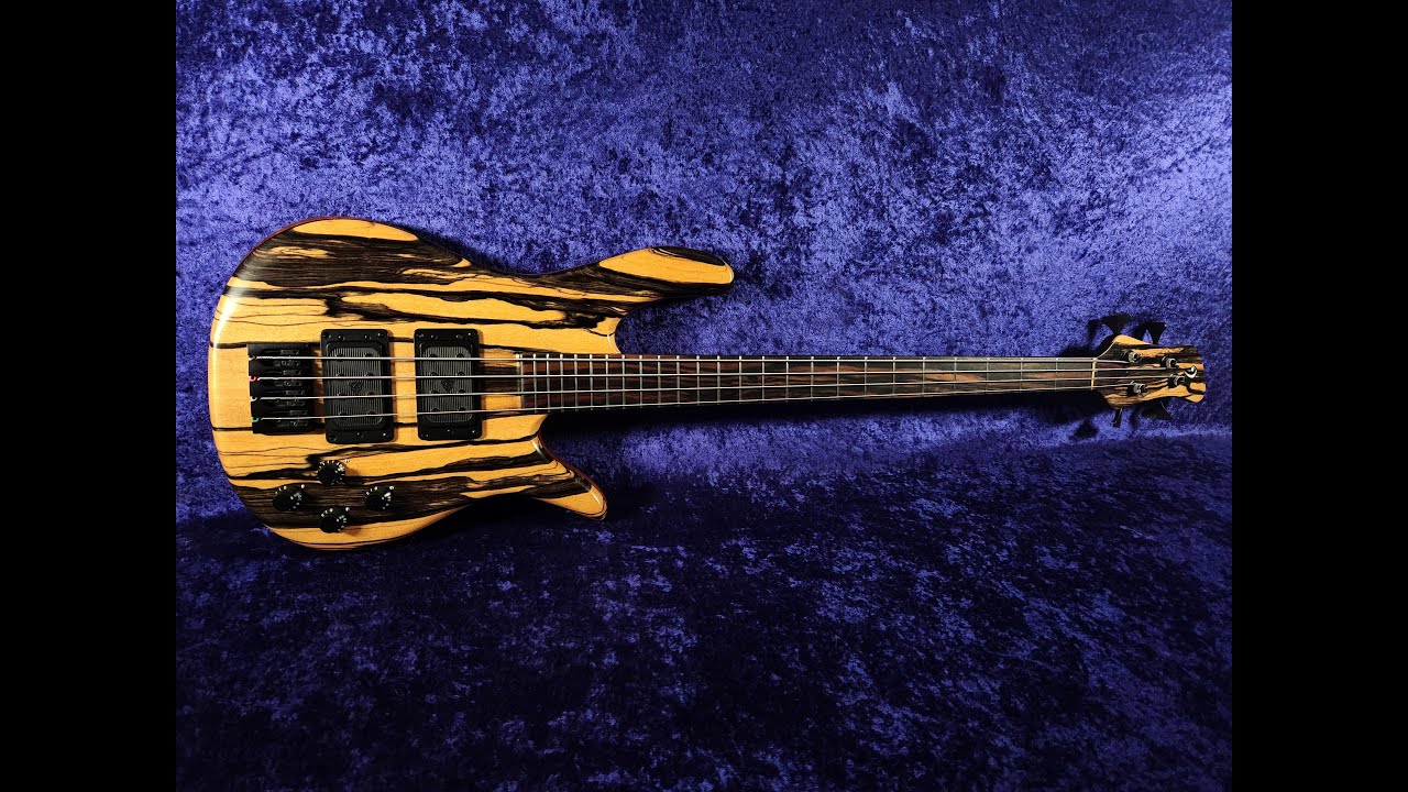 Drake Custom 4 string pale moon ebony bass guitar FULL BUILD