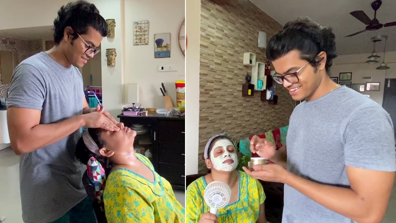 শালীর রূপচর্চায় ব্যাস্ত জামাইবাবু