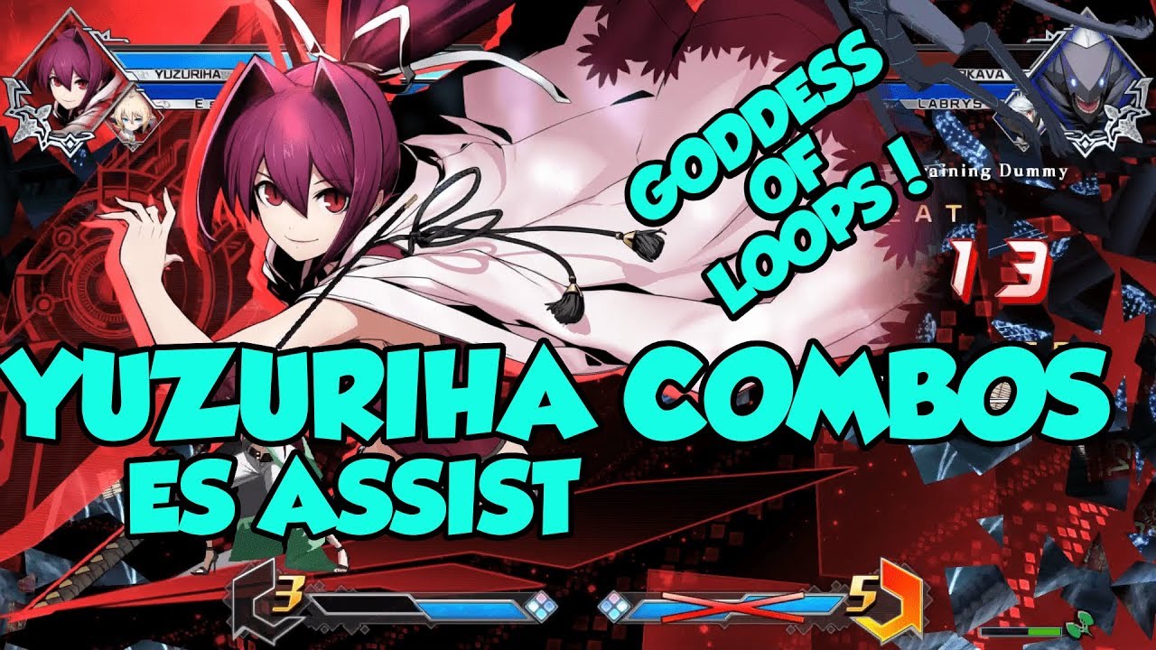 BBTAG - Yuzuriha - Combos with inputs