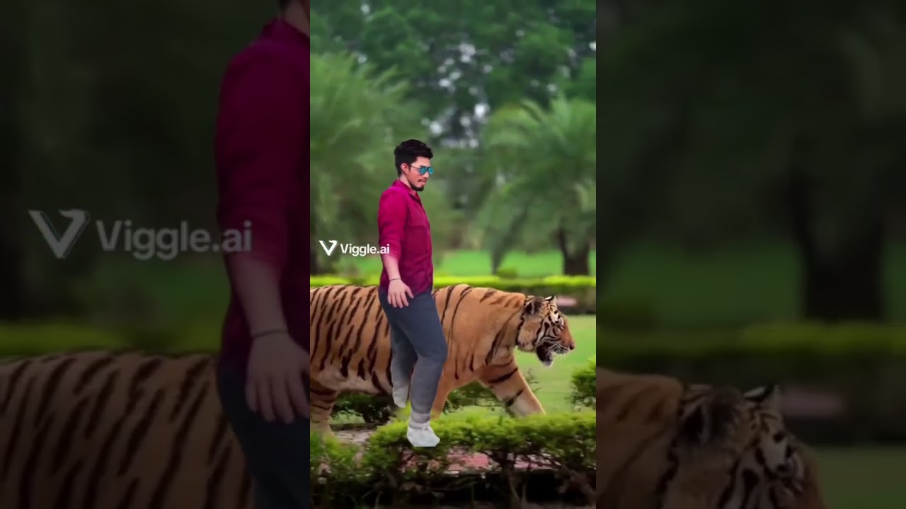 Tiger friendship with Adivasi boy 🦁🏞️ #tribalaadiwasi #adivasi #tiger #shorts