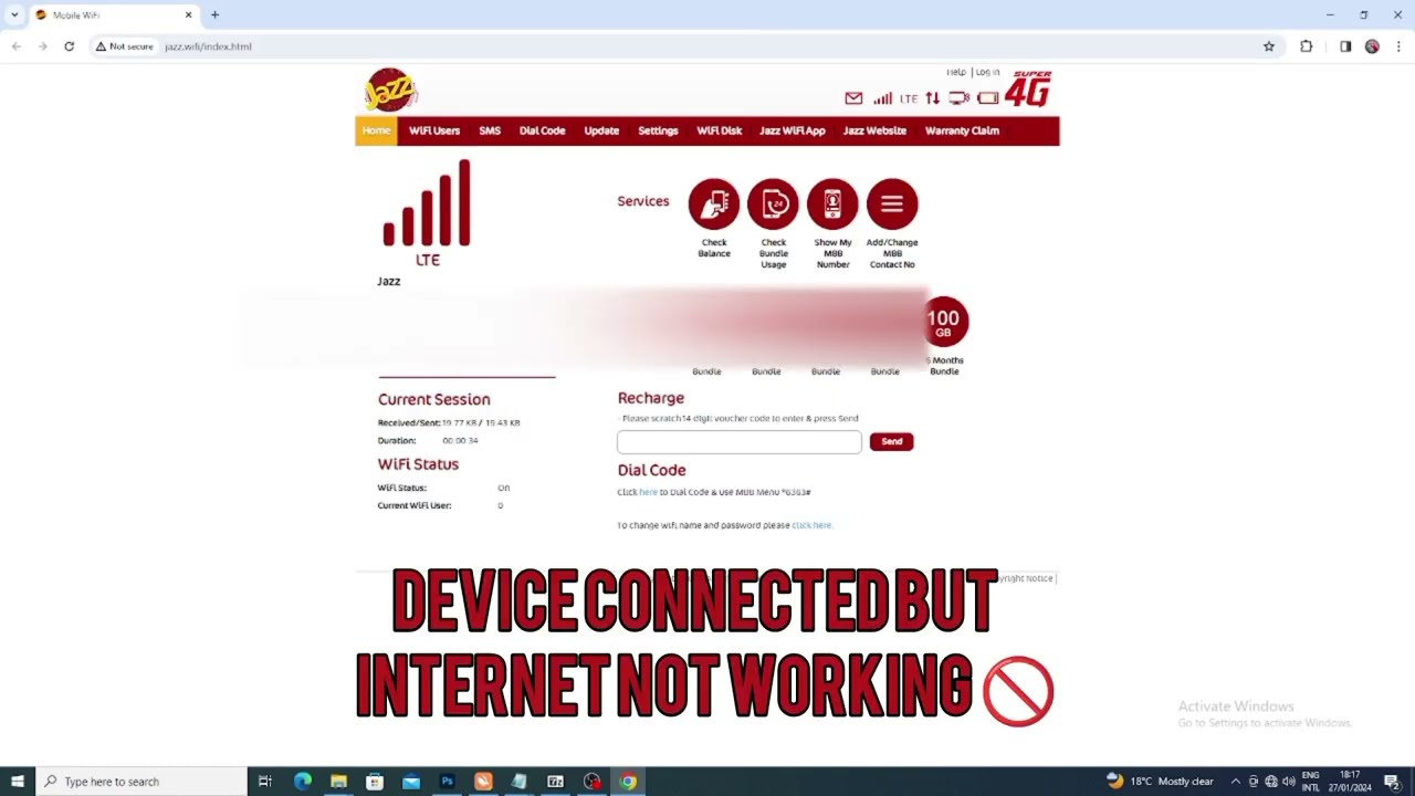 Jazz MF673 Unlock All Network | Jazz MF673 No Internet Fix | MF673 No Service Fix