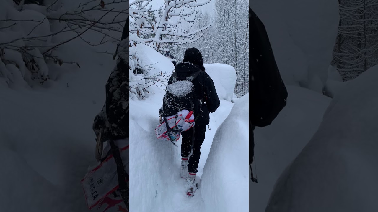 Keyhole Hotsprings December 29 2020 Deep Snow Hike Out