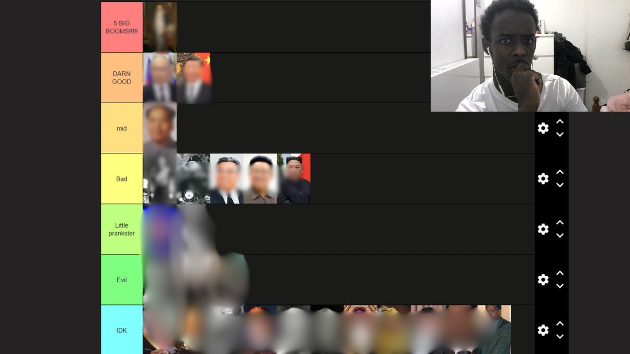 ALL TIME DICTATORS TIERLIST