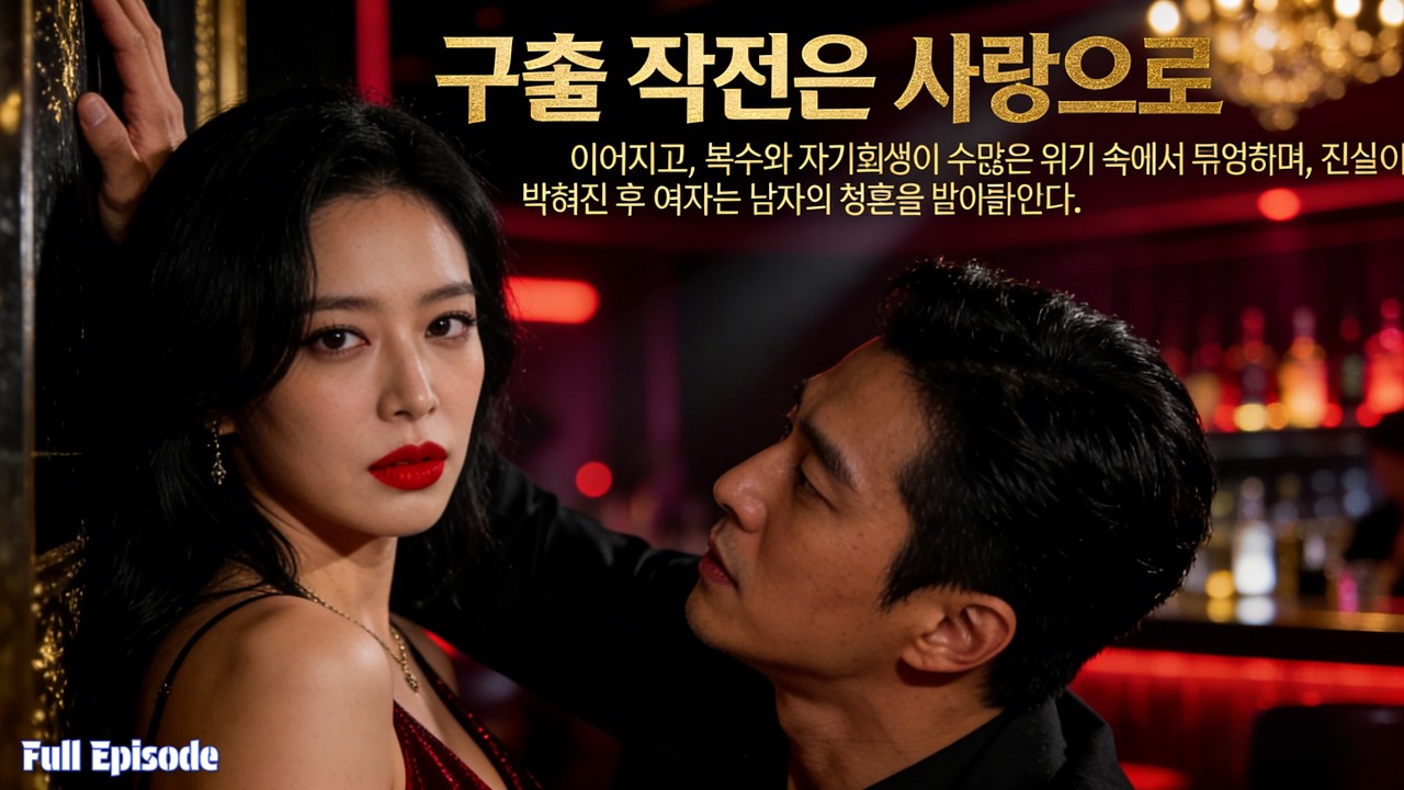 구출 작전은 사랑으로 이어지고, 복수와 자기희생이 수많은 위기 속에서 뒤얽히며, 진실이 밝혀진 후 여자는 남자의 청혼을 받아들인다.