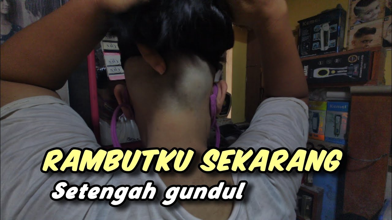 Gaya rambut baru ku tahun 2026✂️ Setengah gundul 