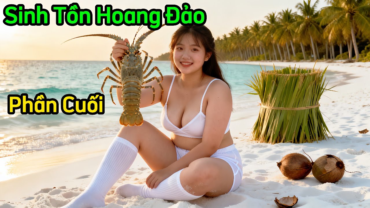 Thử Thách Sinh Tồn Của Em Gái Giữa Hoang Đảo - Cô Gái 1 Mình Sống Xót 45 Ngày Trên Đảo Hoang.
