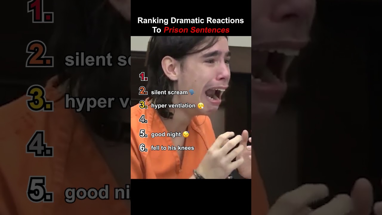 Dramatic Reactions to Prison Sentences 😭 #sad #prison #court
