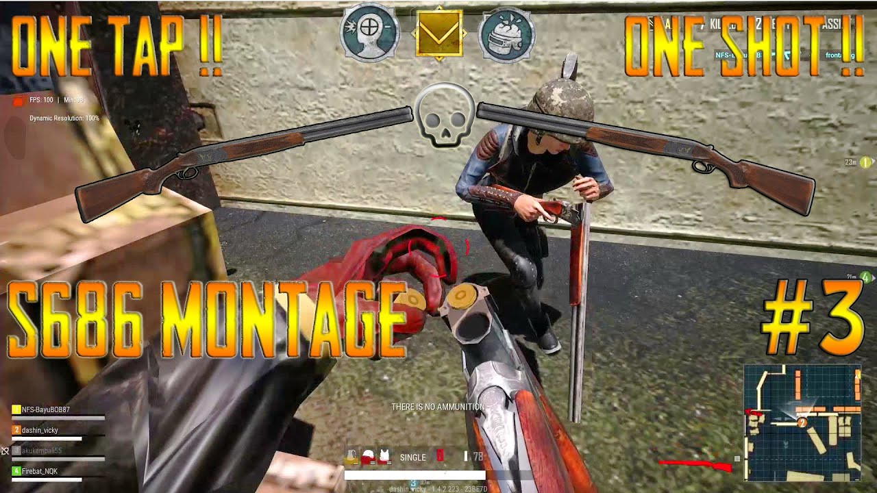INSANE TDM!! S686 SHOTGUN MONTAGE #3 I PUBG PC LITE HIGHLIGHTS