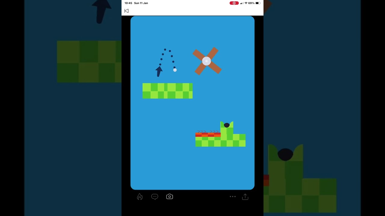 Making a golf game in castle. #castle #castlegame #gaming #ipad 
