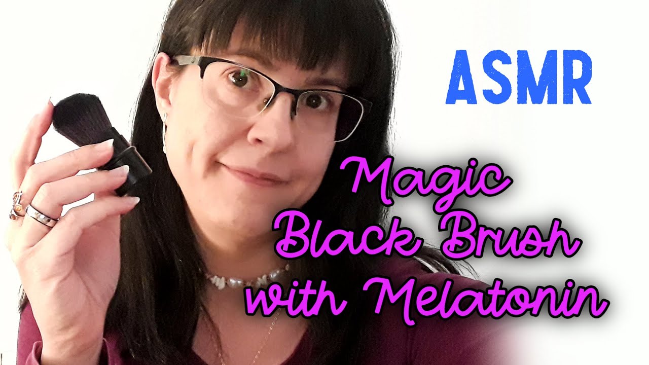 ASMR · Brushing Your Eyelids Until You Fall Asleep ✨· My Magic Black Brush's Melatonin Properties ♥️