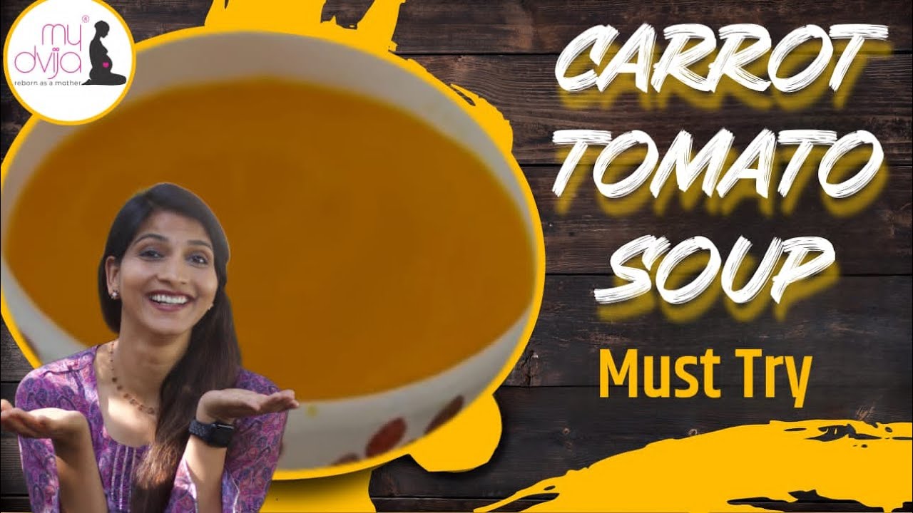 Carrot tomato soup| super snacks for kids| easy recipe