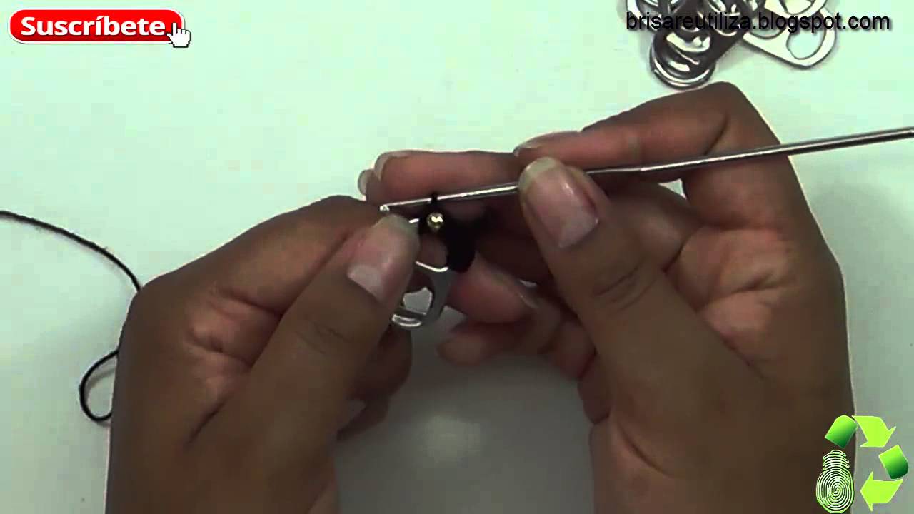 Pulsera con anillas de latas (Reciclaje) Ecobrisa.