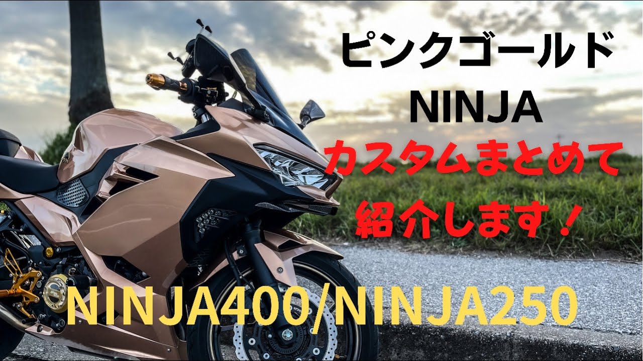 【Ninja400】カスタムまとめて説明【モトブログ】