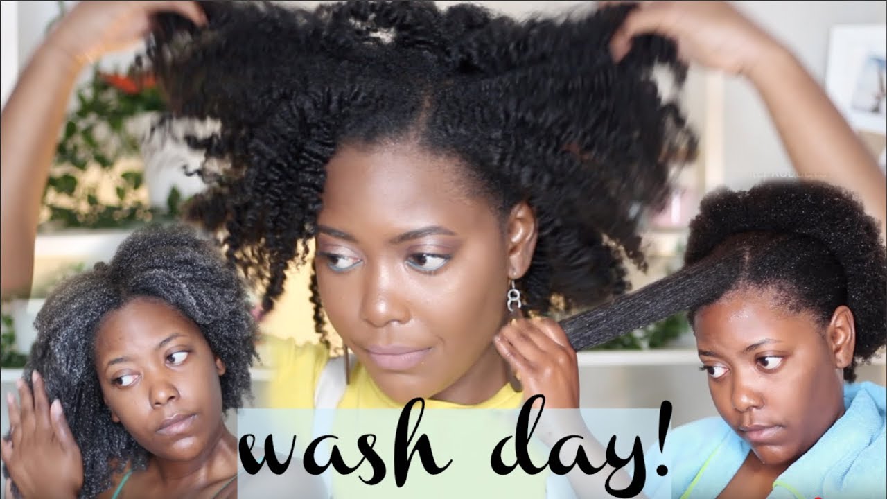 WASH DAY ROUTINE FOR GROWTH & MOISTURE | 4C WASH DAY | kandidkinks