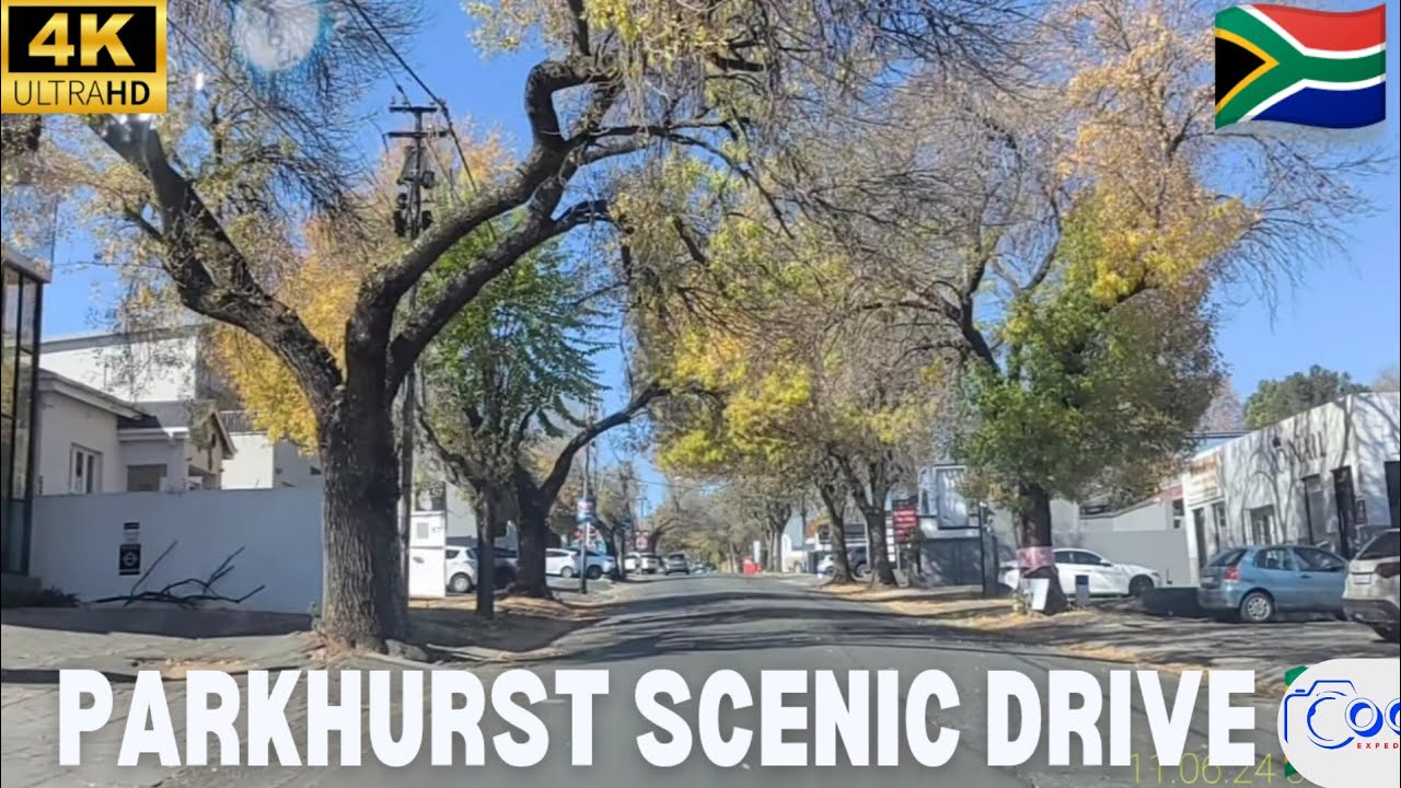 Parkhurst - Johannesburg 4k Scenic Drive, South Africa.