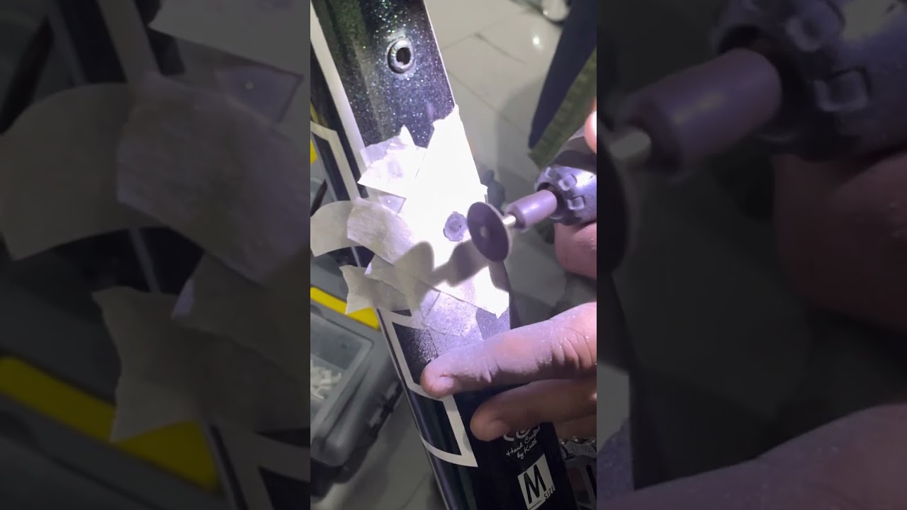 How to remove damaged rivet nut on MTB Frame the easy way